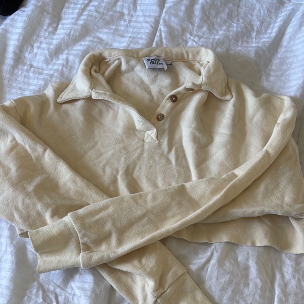 Princess Polly cropped button sweater
